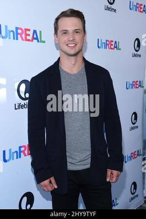 Freddie Stroma attending the UnReal FYC ATAS Event held at the Harmony Gold Theatre in Los Angeles, California. Stock Photo