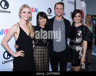 Johanna Braddy, Constance Zimmer, Freddie Stroma & Shiri Appleby attending the UnReal FYC ATAS Event held at the Harmony Gold Theatre in Los Angeles, California. Stock Photo