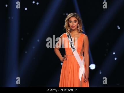 Miss California USA, Nadia Mejia during The 2016 MISS USA Pageant T-Mobile Arena Stock Photo