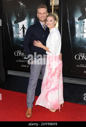 John Brotherton, Alison Raimondi attending the 'The Conjuring 2' Premiere held at TCL Chinese Theatre IMAX Stock Photo