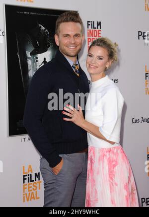 John Brotherton, Alison Raimondi attending the 'The Conjuring 2' Premiere held at TCL Chinese Theatre IMAX Stock Photo