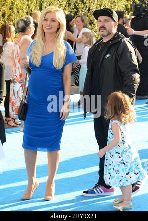 Holly Madison, Pasquale Rotella, Rainbow Aurora Rotella attending the Finding Dory World Premiere held at the El Capitan Theatre Stock Photo