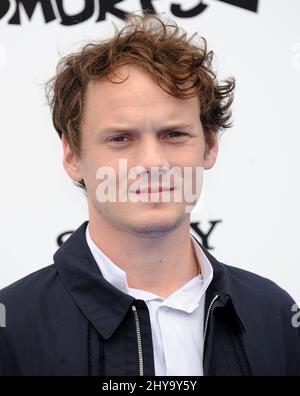 File Photo: July 28, 2013 Westwood, Ca. Anton Yelchin 'The Smurfs 2' Los Angeles Premiere at Village Theatre Stock Photo