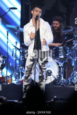 Joe Jonas, DNCE performs at the Staples Center on Friday, July 8, 2016, in Los Angeles. Stock Photo