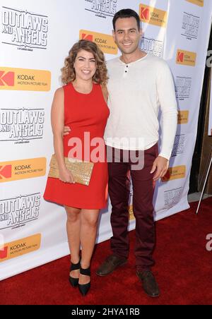Lee Broda, Gary Matthew attending 'Outlaws And Angels' Los Angeles Premiere held at Ahrya Fine Arts Theater Stock Photo