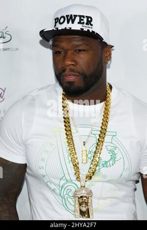 50 Cent celebrates 41st birthday and season three launch of STARZ series Power at Drai's Nightclub at The Cromwell, Las Vegas, July 16th 2016. Stock Photo