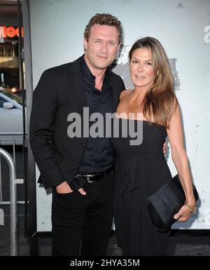 Jason O'Mara, Paige Turco attending the Los Angeles premiere of 'Lights Out'. Stock Photo