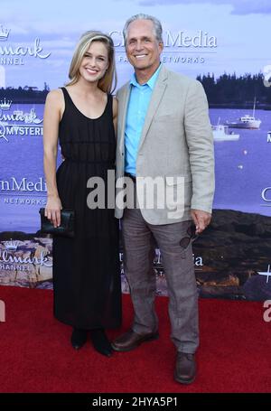 Gregory Harrison & Lily Harrison attending the Hallmark Channel Summer 2016 TCA Party held at a Private Residence in Los Angeles, California. Stock Photo