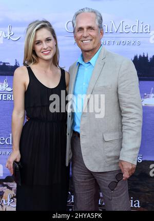 Gregory Harrison & Lily Harrison attending the Hallmark Channel Summer 2016 TCA Party held at a Private Residence in Los Angeles, California. Stock Photo