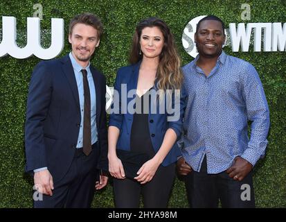 Riley Smith, Peyton List and Mekhi Phifer arrives at the Summer TCA CBS, CW, Showtime Party at Pacific Design Center on Wednesday, Aug. 10, 2016, in West Hollywood, Calif. Stock Photo