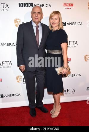 Jeffrey Tambor and Kasia Ostlun attends BBC America British Academy of Film and Television Arts Los Angeles TV Tea Party 2016 held at The London €“ The Boxwood Stock Photo