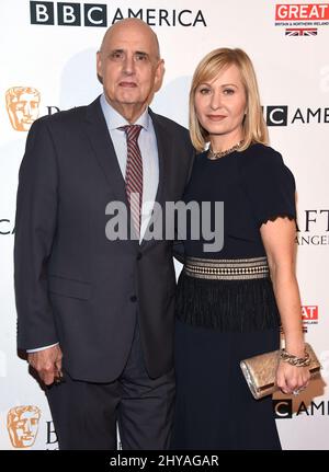 Jeffrey Tambor and Kasia Ostlun attends BBC America British Academy of Film and Television Arts Los Angeles TV Tea Party 2016 held at The London €“ The Boxwood Stock Photo