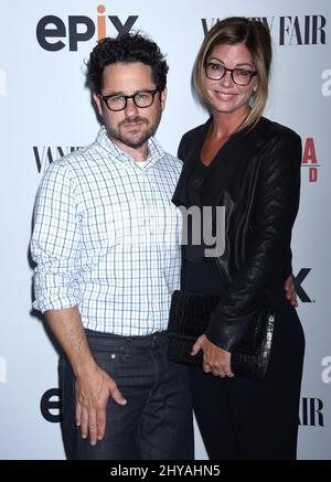 JJ Abrams and Katie McGrath attends the 'America Divided' Los Angeles Premiere held at the Hammer Museum Billy Wilder Theater Stock Photo