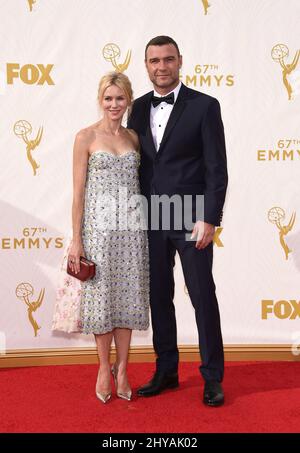 Naomi Watts and Liev Schreiber have announced their separation. September 20, 2015 Los Angeles, Ca. Naomi Watts and Liev Schreiber 67th Annual Primetime Emmy Awards held at the Microsoft Theatre -Arroyo/AFF-USA.com Stock Photo
