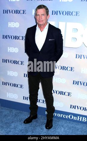 Thomas Haden Church arriving for the 'Divorce' premiere held at the SVA Theater in New York on October 4, 2016. Stock Photo