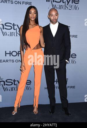 Jourdan Dunn and Sir John attending the 'InStyle Awards 2016' in Los Angeles Stock Photo