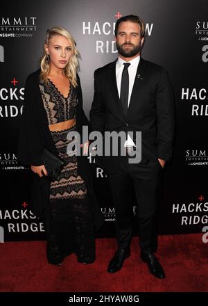 Milo Gibson attending the premiere of 'Hacksaw Ridge' in Los Angeles Stock Photo