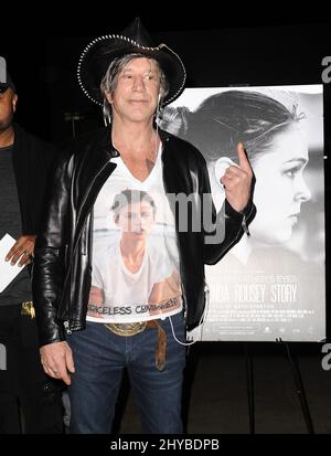 Mickey Rourke attending a screening of Through My Father's Eyes: The Ronda Rousey Story, in Los Angeles, California Stock Photo