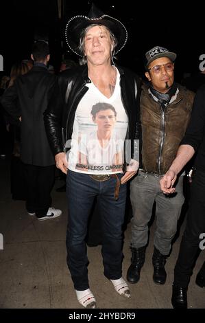 Mickey Rourke attending a screening of Through My Father's Eyes: The Ronda Rousey Story, in Los Angeles, California Stock Photo