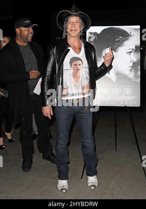 Mickey Rourke attending a screening of Through My Father's Eyes: The Ronda Rousey Story, in Los Angeles, California Stock Photo