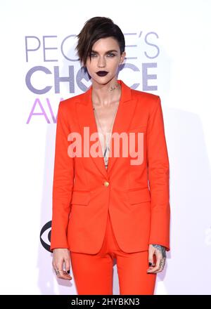 Ruby Rose attending the People's Choice Awards 2017 held at Microsoft