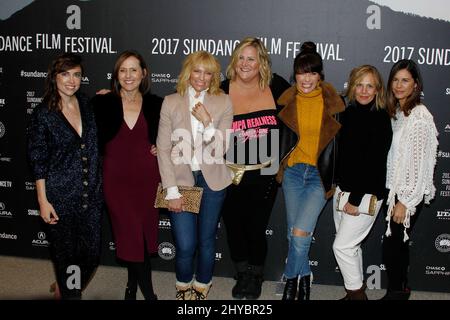 Alethea Jones, Molly Shannon, Toni Collette, Bridget Everett, Ka attends the 'Fun Mom Dinners' premiere at Sundance Film Festival 2017 held at the Eccles Theatre Stock Photo