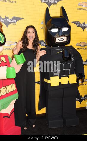 Rosario Dawson attending the The Lego Batman Movie in Los Angeles Stock Photo