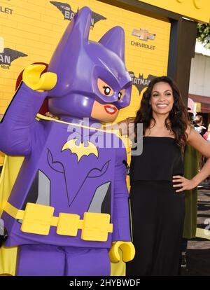 Rosario Dawson attending the The Lego Batman Movie in Los Angeles Stock Photo