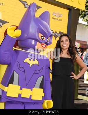 Rosario Dawson attending the The Lego Batman Movie in Los Angeles Stock Photo