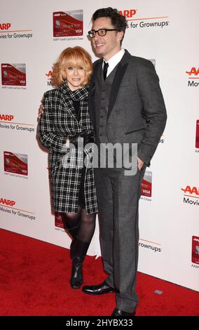 Ann-Margret and Zach Braff attending the 16th Annual Movies For Grownups Awards held at Beverly Wilshire Hotel in Los Angeles, USA Stock Photo