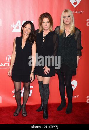 Susanna Hoffs, Vicki Peterson and Debbi Peterson of The Bangles MusiCares Person of the Year Honoring Tom Petty held at Los Angeles Convention Center Stock Photo