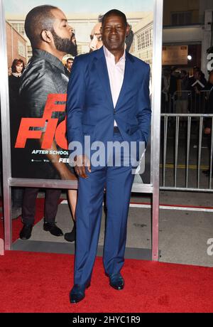 Dennis Haysbert attending the 'Fist Fight' World Premiere held at the Regency Village Theatre in Los Angeles, USA. Stock Photo