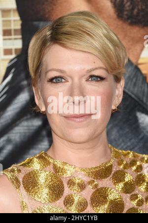 Mary Elizabeth Ellis attending the 'Fist Fight' World Premiere held at the Regency Village Theatre in Los Angeles, USA. Stock Photo