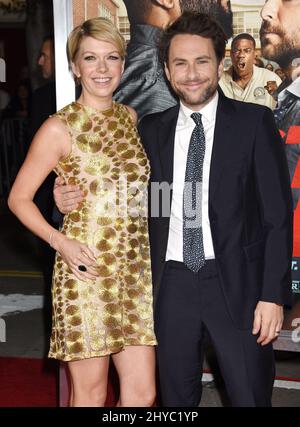 Mary Elizabeth Ellis and Charlie Day attending the 'Fist Fight' World Premiere held at the Regency Village Theatre in Los Angeles, USA. Stock Photo