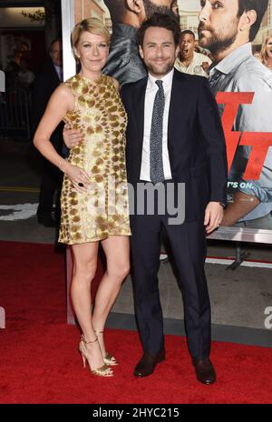 Mary Elizabeth Ellis and Charlie Day attending the 'Fist Fight' World Premiere held at the Regency Village Theatre in Los Angeles, USA. Stock Photo