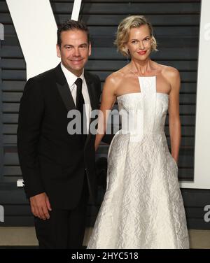 Sarah Murdoch arriving at the Vanity Fair Oscar Party in Beverly Hills