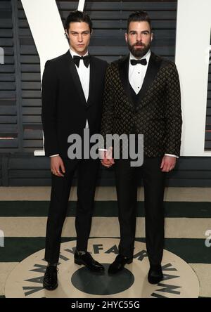 Zachary Quinto Arriving At The Vanity Fair Oscar Party In Beverly Hills ...