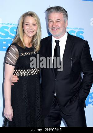 Lisa Kudrow & Alec Baldwin arriving at 'The Boss Baby' New York Premiere Held at AMC Loews Lincoln Square on March 20, 2017 Stock Photo