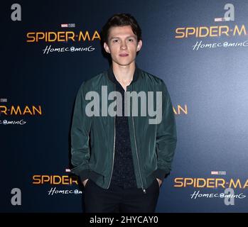 Tom Holland attending a photocall for Columbia Pictures' Spider Man: Homecoming at CinemaCon 2017 held at Caesars Palace, in Las Vegas, Nevada Stock Photo