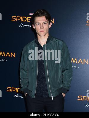 Tom Holland attending a photocall for Columbia Pictures' Spider Man: Homecoming at CinemaCon 2017 held at Caesars Palace, in Las Vegas, Nevada Stock Photo