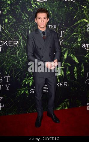 Tom Holland 'The Lost City of Z' Los Angeles Premiere held at the ArcLight Cinemas Hollywood Stock Photo