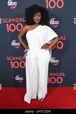 Saycon Sengbloh the 100th Episode celebration of Scandal, in Los
