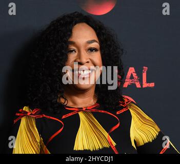 Shonda Rhimes the 100th Episode celebration of Scandal, in Los Angeles, California Stock Photo