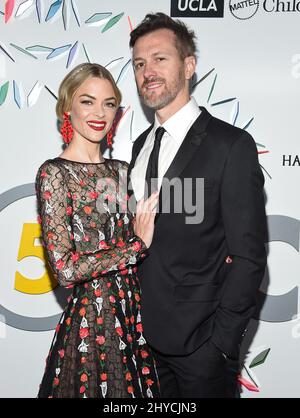 Jaime King and Kyle Newman arriving to the UCLA Mattel Children's Hospital Kaleidoscope 5: Light held at 3Labs. Stock Photo