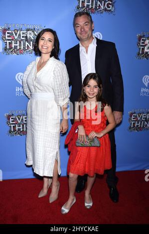 Fiona Loewi Reinhardt attending the 'Everything, Everything' screening held at the TCL Chinese Theatre in Los Angeles, USA Stock Photo