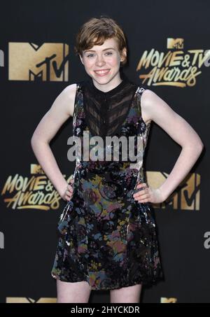 Sophia Lillis attending the 2017 MTV Movie and TV Awards held at The Shrine Auditorium in Los Angeles, USA. Photo Credit should read: Doug Peters/EMPICS Entertainment. Stock Photo