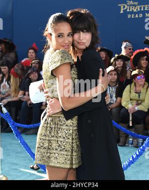 Dania Ramirez and Elizabeth Keener attending Disney's ''Pirates Of The Caribbean: Dead Men Tell No Tales'' Premiere in Los Angeles Stock Photo