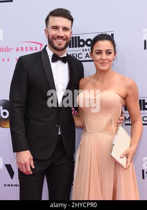 Sam Hunt and Hannah Lee Fowler arriving at the 2024 CMT Music Awards ...