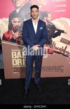 Jon Bernthal attending 'The Baby Driver' premiere held at the Ace Hotel Downtown in Los Angeles, USA Stock Photo