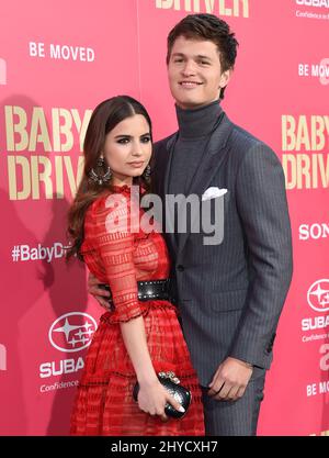 Violetta Komyshan and Ansel Elgort attending the MTV Video Music Awards